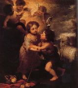 Bartolome Esteban Murillo Childhood of Christ and John the Baptist painting